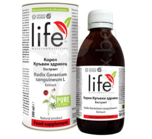 Екстракт от корен Кръвен здравец 300ml (Radix Geranium Sanguineum L) от производителя Биоекс.